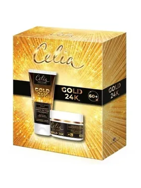 De Luxe Gold 24K set of luxury anti-wrinkle cream 60+ 50ml + luxury hand and nail cream 80ml