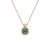 Jacquard Hope DP845 gold-plated necklace with diamond and malachite (chain, pendant)