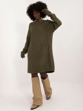 Women's Khaki Knitted Dress