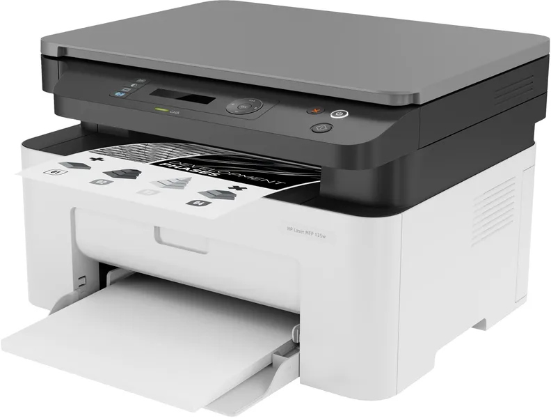 HP Laser MFP 135w, melnbalts, printeris maziem vidējiem uzņēmumiem, drukāšana, kopēšana, skenēšana