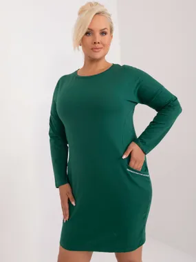 Women's dark green plus size tunic