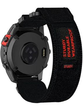 Velcro strap for Garmin 22 mm - Black