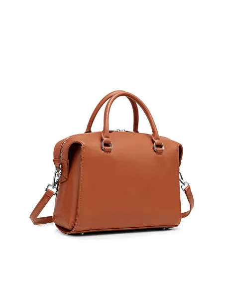 Women's leather handbag Coraline Brown