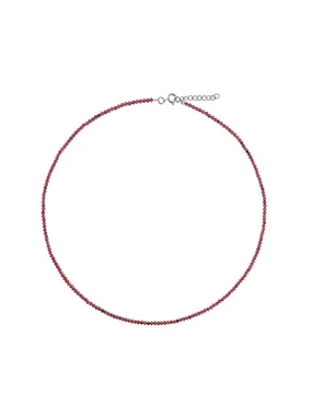 Garnet bead necklace AJKNA007