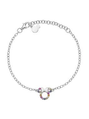 Charming silver Minnie Mouse bracelet BS00046SZML-55.CS