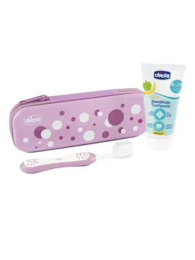 Always with a Smile set toothpaste 50ml + toothbrush + case 6-36m Lila