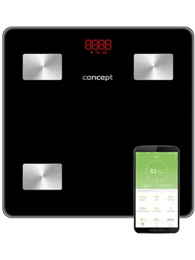VO4001 Personal diagnostic scale 180 kg PERFECT HEALTH, black