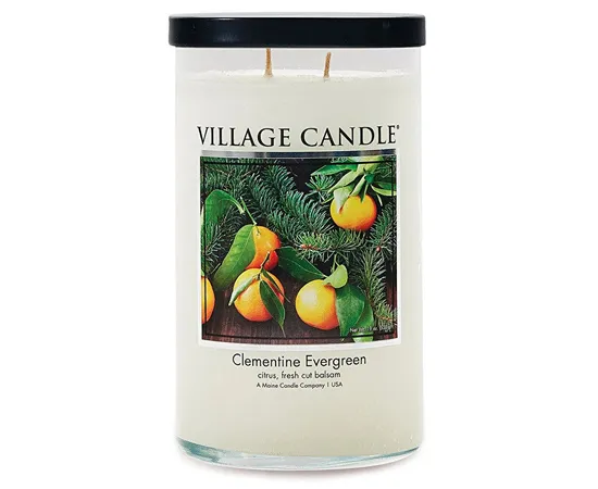 Scented candle in glass Mandarin and needle (Clementine Evergreen) 538 g