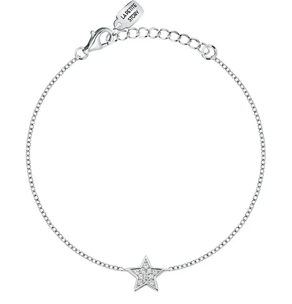 Silver bracelet Star with zircons Silver LPS05AWV22