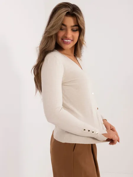 Women's beige cardigan