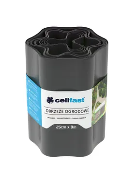 Garden edging 25cm x 9m Cellfast graphite