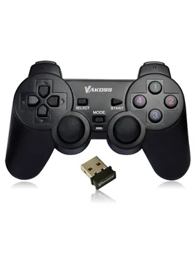 Vakoss GP-3925BK spēļu kontrolieris melns RF spēļu paneļa analogais / digitālais dators, Playstation 3