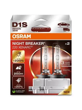 OSRAM D1S XENARC NIGHT BREAKER 220 - 3 gadu garantija