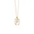 Charming gold-plated necklace letter "P" LETTERS CO01-527-U (chain, pendant)