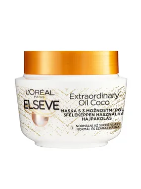 Hair mask with coconut oil for normal to dry, Elseve hair Elseve Extraordinary Oil 300 ml