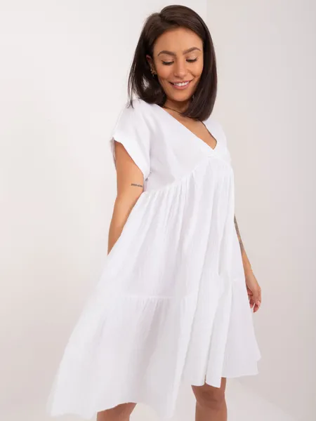 Women's white casual dress