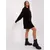 Women's black knit dress