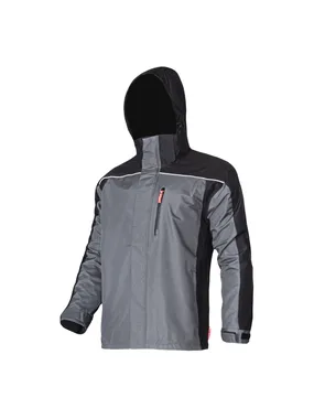 Insulated jacket with detachable fleece, gray, "xl", ce, lahti