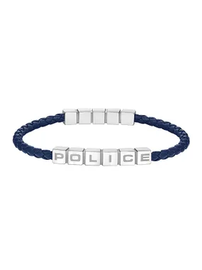 Crosschess Blue Leather Bracelet PEAGB0005017