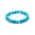 Cyan calcite bead bracelet MINK12 / 17