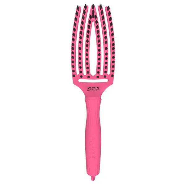 FingerBrush Combo Medium Hot Pink hairbrush