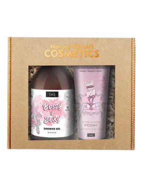 Peony set of shower gel 500ml + balm in a tube 200ml