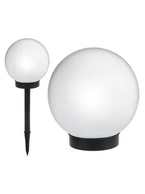 Solar free-standing garden lamp GreenBlue, ball 15x15x48cm, white LED, GB121