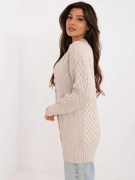 Women's beige cardigan