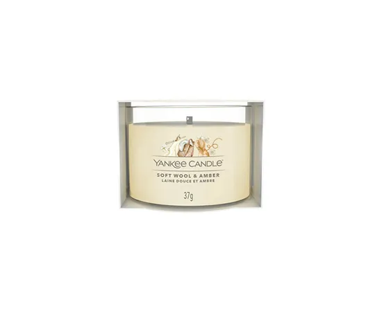 Votive candle in glass Soft Wool & Amber 37 g