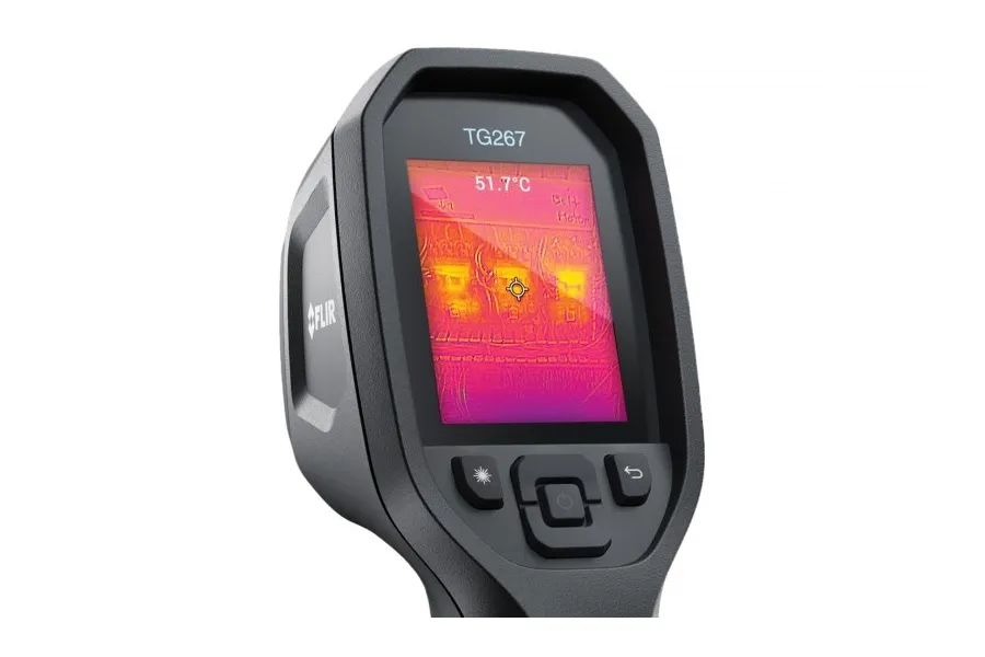 FLIR TG267 — infrarotācijas termometrs TG267 Wärmebild/Sichtbild -25 bis melns Iebūvēts LCD displejs 160 x 120 pikseļi