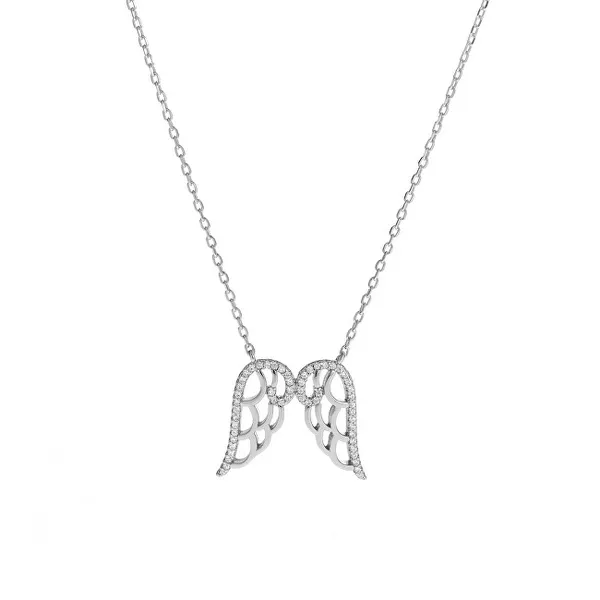 Silver necklace Angel wings AJNA0001