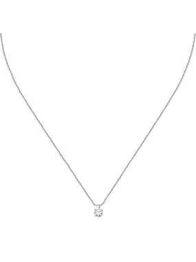 Silver necklace with clear zircon Silver LPS10AWV08