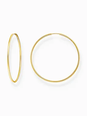 Thomas Sabo CR729-413-39 Gold-plated hoop earrings 60 mm