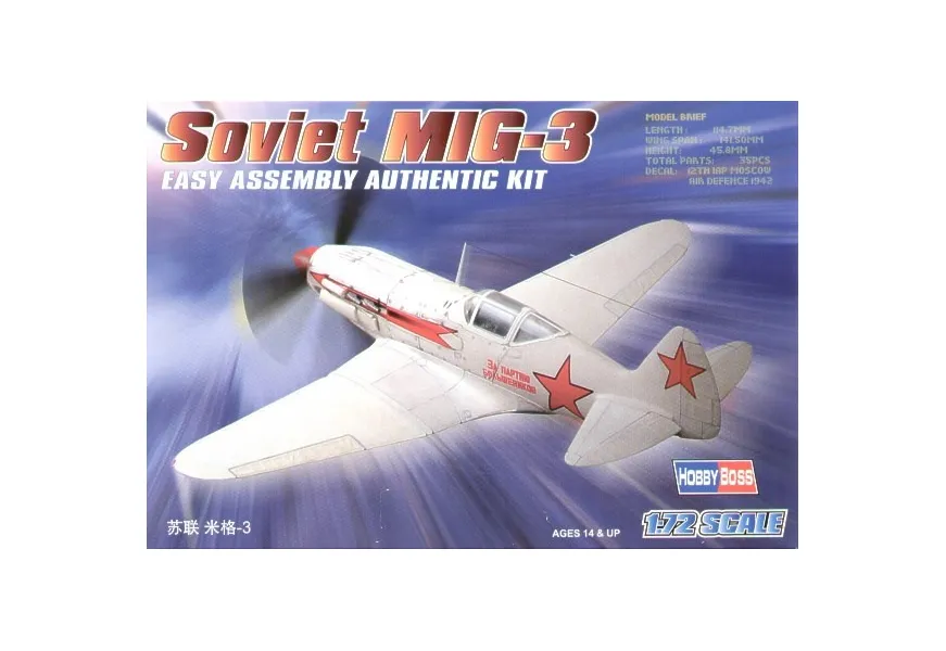 Plastic model MiG-3