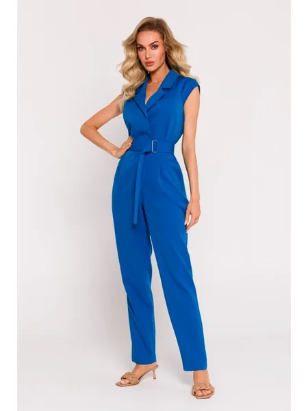 M780 Jumpsuit with decorative leg - blue