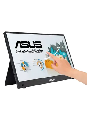 ASUS ZenScreen MB16AMTR datora monitors 39,6 cm (15,6 collas) 1920 x 1080 pikseļi Full HD LCD skārienekrāns, melns