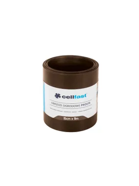 Straight garden edging 15cm x 9m Cellfast brown