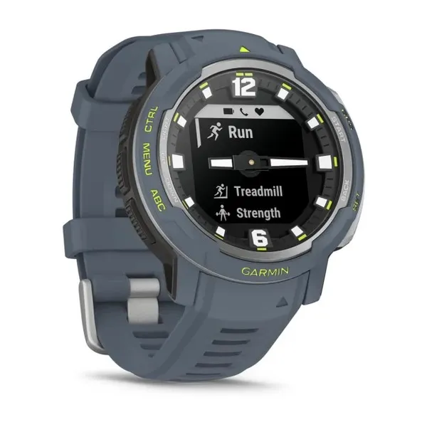 Garmin Instinct Crossover — standarta izdevums 2,29 cm (0,9 collas) MIP 45 mm hibrīds, 176 x 176 pikseļi, zils GPS (satelīts)