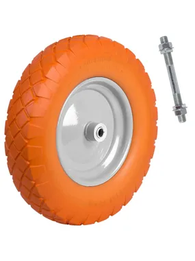 Creative wheelbarrow 400-8 orange-white humberg
