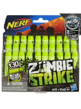 Set, Nerf, Zombie Stike, Refill, Darts, Green, For Boys, 8+ years, 30 pcs