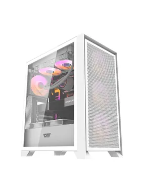 Computer case Darkflash DRX70 MESH + 4 RGB fans (white)