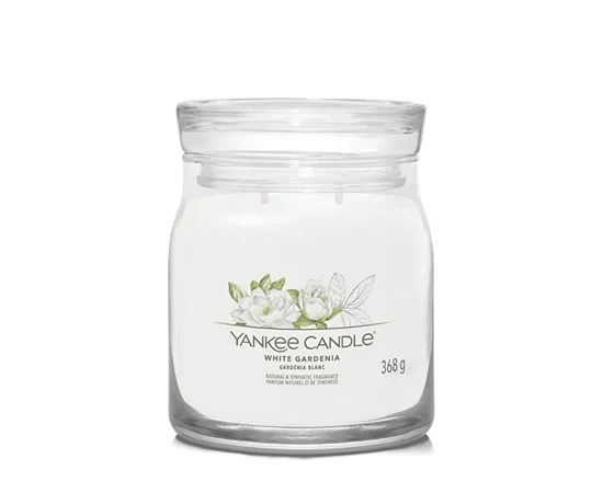 Aromatic candle Signature glass medium White Gardenia 368 g