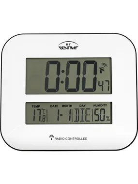 Radio controlled clock/alarm clock with thermometer and hygrometer H17-ET843W