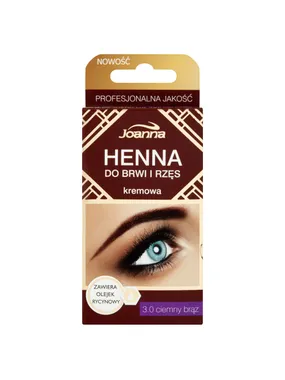 Henna for eyebrows and eyelashes cream 3.0 Dark Brown 15ml