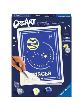 CreArt - Zodiac sign Pisces, painting