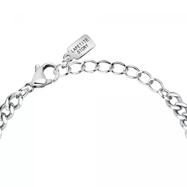 Steel bracelet with heart Love LPS05ASD38