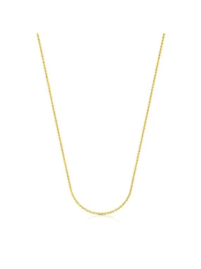 Gold Plated Ball Chain Necklace 1000042900