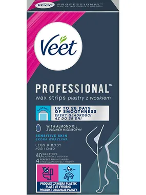 Cold wax strips for sensitive skin Professional 40 pcs