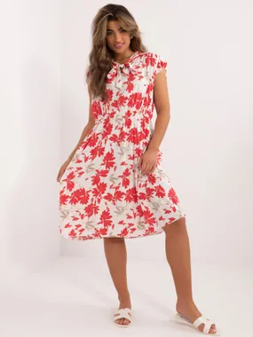 Women's white and red Printed dress