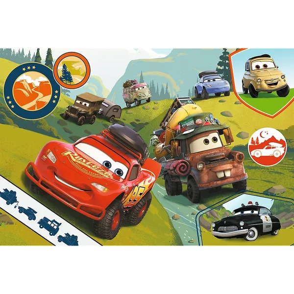 Puzzle 24 elements Maxi Happy Cars 3